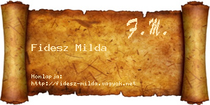 Fidesz Milda névjegykártya